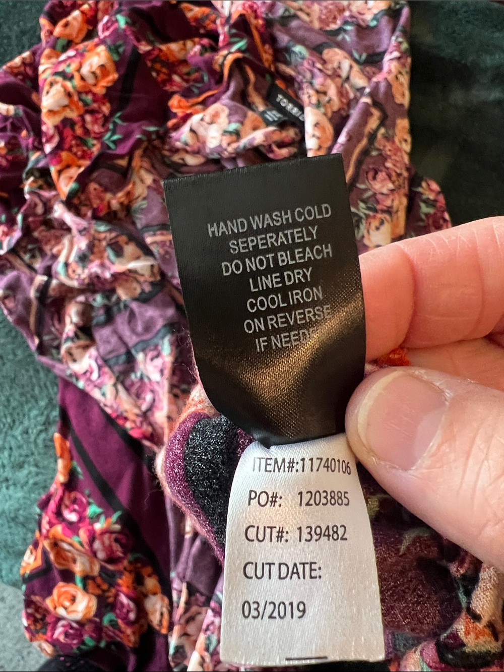 torrid Burgundy Floral Asymmetrical Kimono Dress - Picture 4 of 7